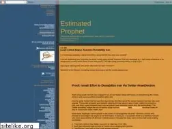 Sites similar to estimatedprophet.blogspot.com