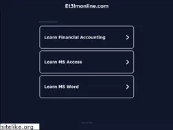 Sites similar to et3lmonline.com