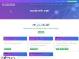 Sites similar to et425.kilu.de