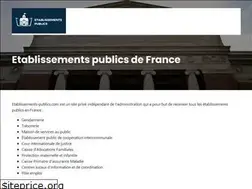 Sites similar to etablissements-publics.com
