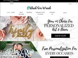 Sites similar to etchedonwood.com