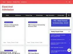 Sites similar to etestandadmission.pk