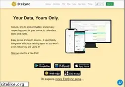 Sites similar to etesync.com