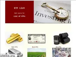 Sites similar to etflist.com