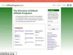 Sites similar to ethicalaffiliateprograms.com