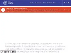 Sites similar to ethicalsystems.org