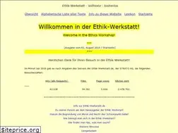 Sites similar to ethik-werkstatt.de