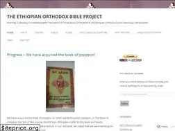 Sites similar to ethiopianorthodoxbible.wordpress.com