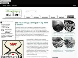 Sites similar to ethnographymatters.net