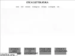 Sites similar to etica-letteratura.it