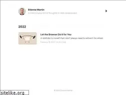 Sites similar to etiennemartin.ca