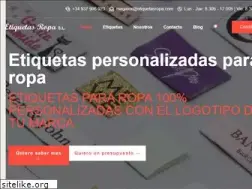 Sites similar to etiquetasropa.com