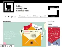 Sites similar to etlettres.com