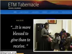 Sites similar to etmtabernacle.org