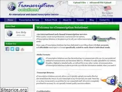 Sites similar to etranscriptionsolutions.org