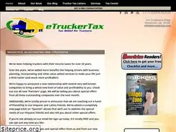 Sites similar to etruckertax.com