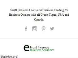 Sites similar to etrustbusinessfinance.com