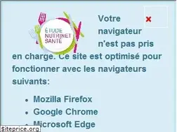 Sites similar to etude-nutrinet-sante.fr