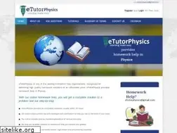 Sites similar to etutorphysics.com