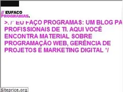 Sites similar to eufacoprogramas.com