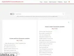 Sites similar to eugenesheffercrosswordanswers.com