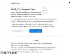 Sites similar to eugeneyan.com