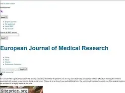 Sites similar to eurjmedres.biomedcentral.com