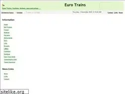 Sites similar to euro-trains.co.uk