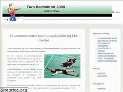 Sites similar to eurobadminton2008.com