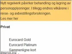 Sites similar to eurocard.no