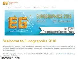 Sites similar to eurographics2018.nl