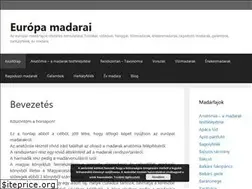 Sites similar to europamadarai.hu