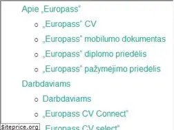 Sites similar to europass.lt