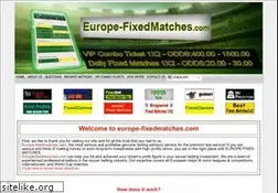 Sites similar to europe-fixedmatches.com