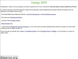 Sites similar to europe2019.org