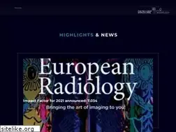 Sites similar to european-radiology.org