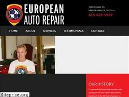 Sites similar to europeanautorepairtn.com