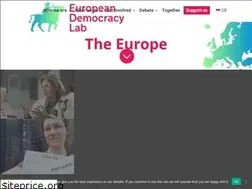 Sites similar to europeandemocracylab.org