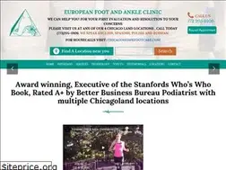 Sites similar to europeanfootandankleclinic.com