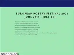 Sites similar to europeanpoetryfestival.com