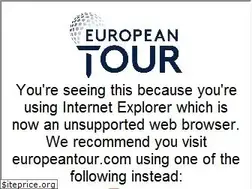 Sites similar to europeantour.com