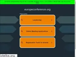 Sites similar to europeconference.org