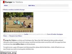 Sites similar to europeforvisitors.com