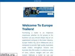 Sites similar to europetrailers.com.au