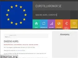 Sites similar to eurotillkronor.se