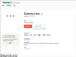Sites similar to eutony.com