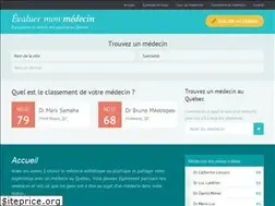 Sites similar to evaluermonmedecin.ca