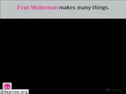 Sites similar to evanjwaterman.com