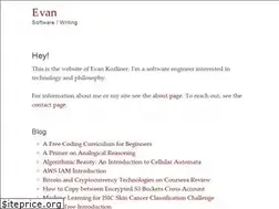 Sites similar to evankozliner.com
