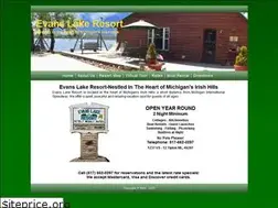 Sites similar to evanslakeresort.com
